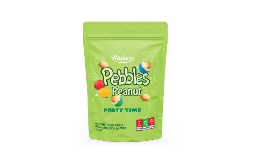 RITZBURY PEBBLES PEANUT PARTY TIME 170G