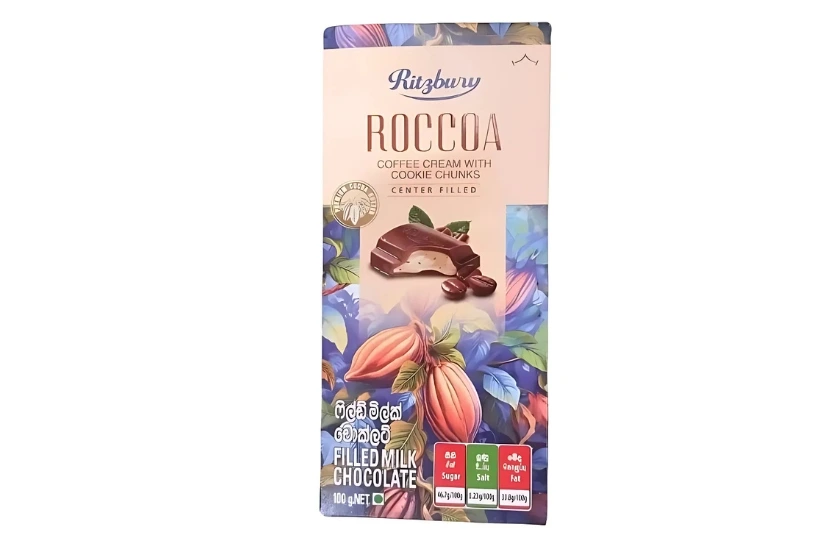 RITZBURY ROCCOA COFFEE CREAM WITH COOKIE CHUNKS 100G