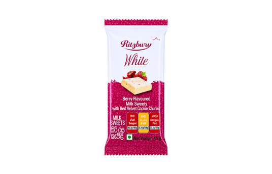RITZBURY WHITE BERRY FLAVOURED 45G