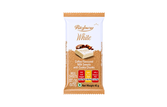 RITZBURY WHITE COFFEE FLAVOURED MILK SWEETS 45G