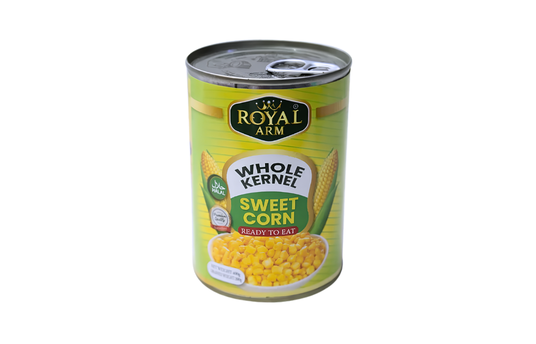 ROYAL ARM WHOLE KERNEL SWEET CORN 400G