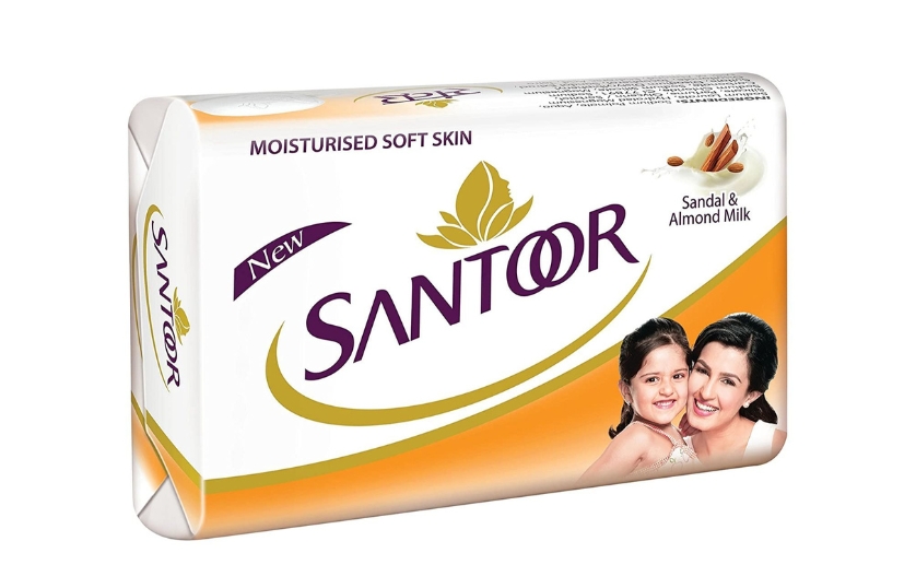 SANTOOR SANDAL & ALMOND OIL  SOAP 100G