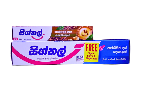 SIGNAL STRONG TEETH  FREE WITH CLOVE & GINGER 30G