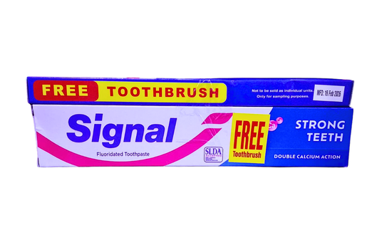 SIGNAL  TOOTH PASTE 160G + FREE TOOTH BRUSH