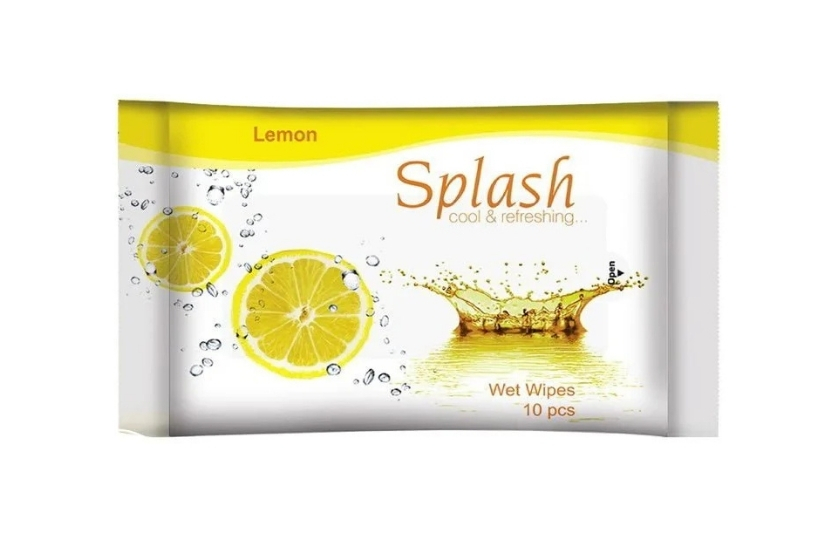 SPLASH COOL & REFRESHING WET WIPES 10PCS