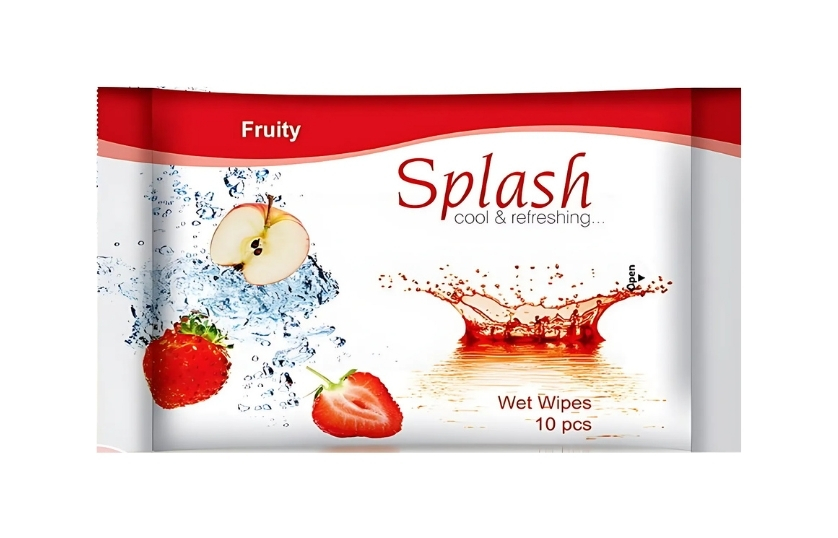 SPLASH FRUITY WET WIPES 10PCS