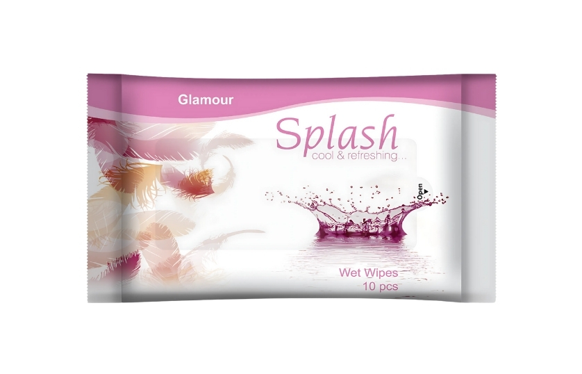 SPLASH GLAMOUR WET WIPES 10 PCS