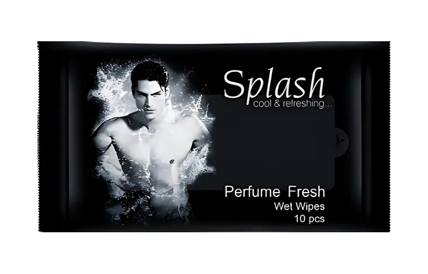 SPLASH PERFUME DE ROMANTIQUE WET WIPES 10 PCS