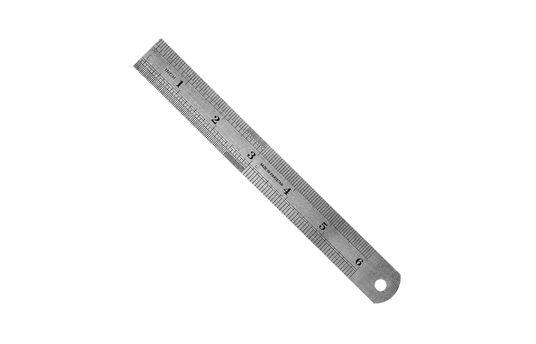 STEEL RULER 6 INCH