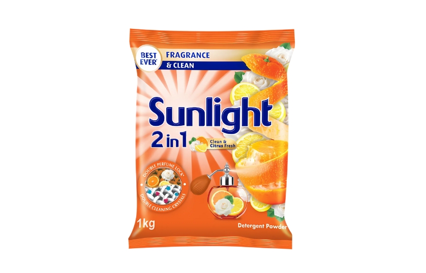 SUNLIGHT 2 IN 1 CLEAN & CITRUS FRESH DETERGENT POWDER 1KG