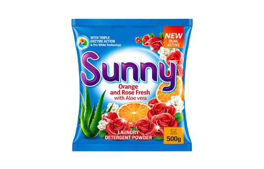 SUNNY DUAL ACTIVE DETERGENT POWDER 500G