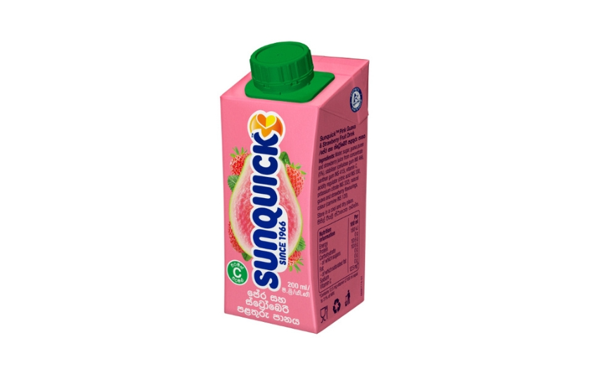 SUNQUICK PINK & STRAWBERRY FRUIT DRINK 200ML