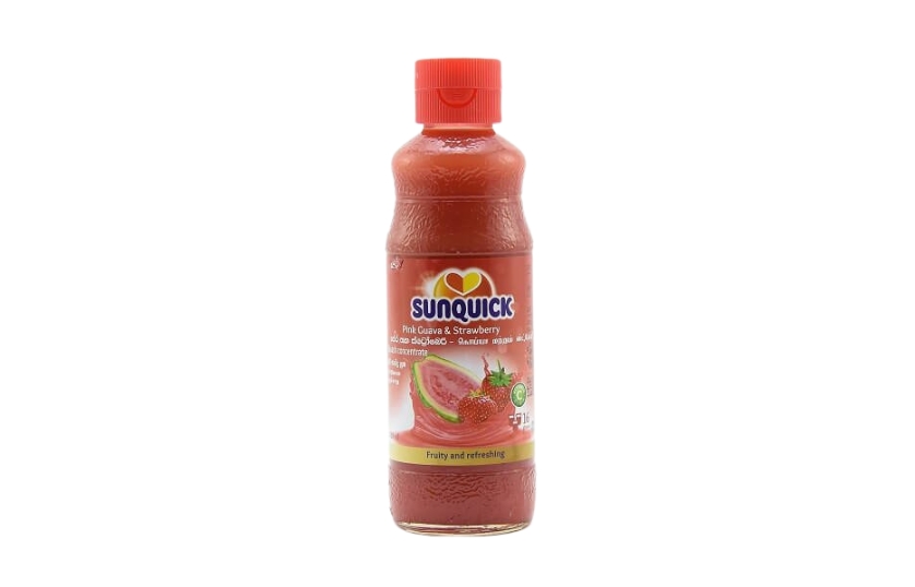 SUNQUICK PINK GUAVA & STRAWBERRY SQUASH 300ML