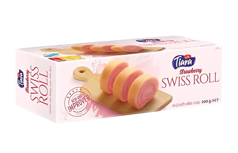 TIARA STRAWBERRY SWISS ROLL 200G