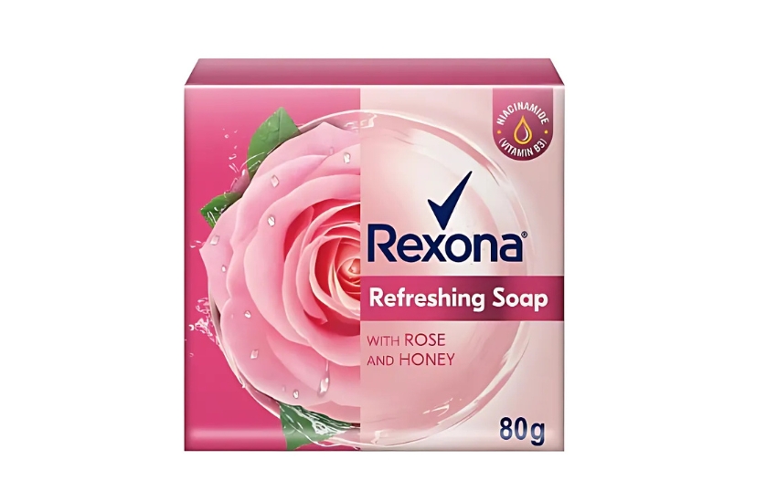 REXONA WITH ROSE AND HONEY SOAP 80G