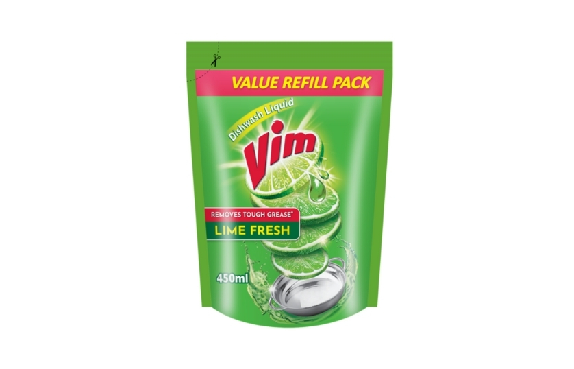 UNILEVER VIM DISH WASH LIQUID REFILL PACK 450ML