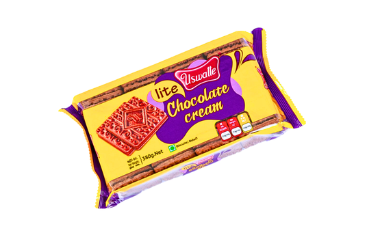 USWATTA LITE CHOCOLATE CREAM BISCUIT 380G