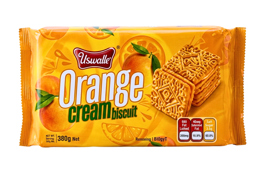 USWATTA ORANGE CREAM BISCUIT 380G