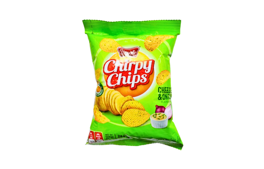 USWATTE CHIRPY CHIPS CHEESE & ONION 24G