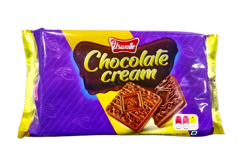 USWATTE CHOCOLATE CREAM BISCUIT 200G