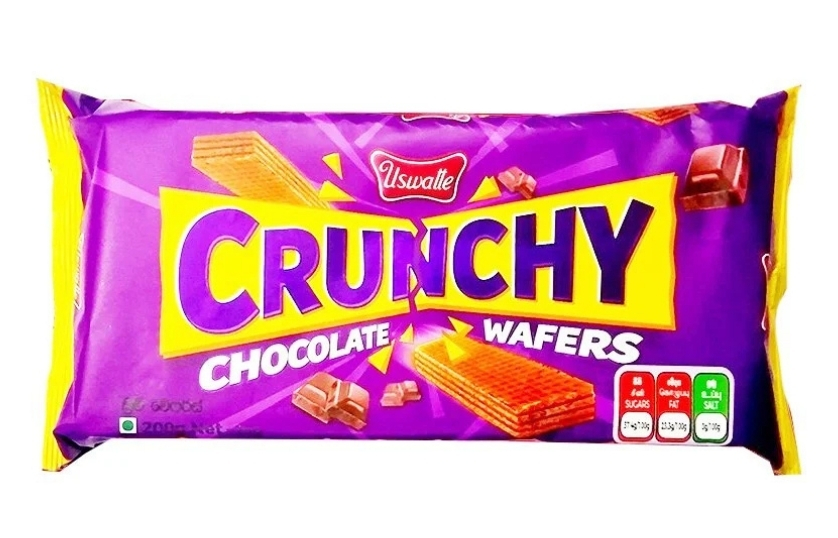 USWATTE CRUNCHY CHOCOLATE WAFERS 200G
