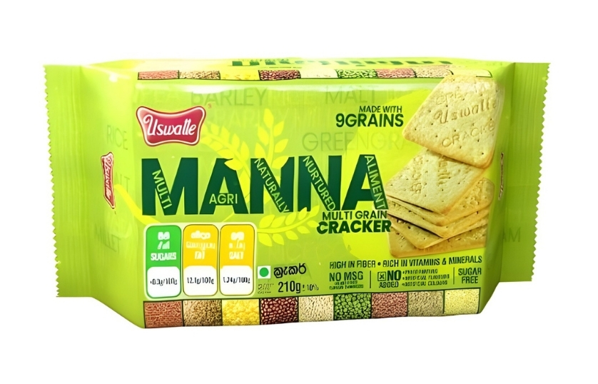 USWATTE MANNA MULTI GRAIN CRACKER 210G