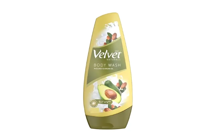 VELVET AVACADO AND ARGAN OIL BODY WASH 250ML
