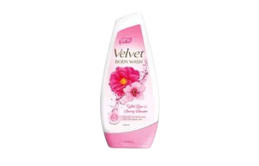 VELVET BODY WASH WILD ROSE AND CHERRY BLOSSOM 250ML