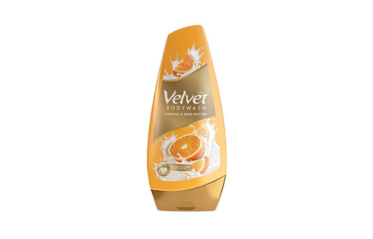 VELVET ORANGE AND SHEA BUTTER BODY WASH 240ML