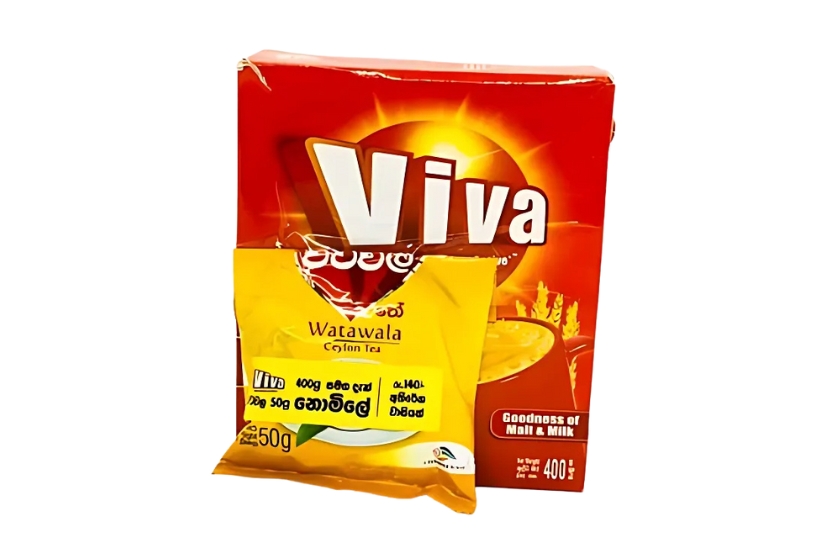VIVA MALTED FOOD DRINK 400G + WATAWALA TEA 50G  FREE
