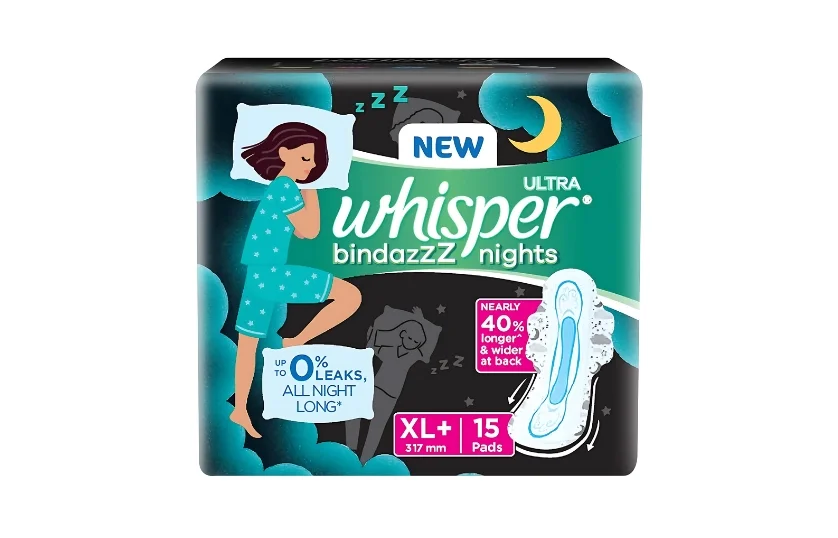 WHISPER ULTRA BINDAZZZ NIGHT XL+ 15 PIECES — BUY 2 GET 1 FREE