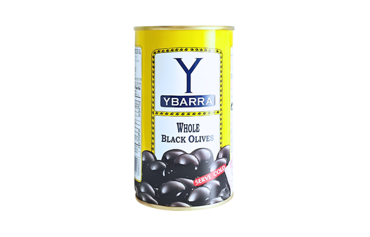 YBARRA WHOLE BLACK OLIVES 350G