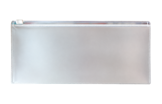 ZIP LOCK TRANSPARENT PURSE 