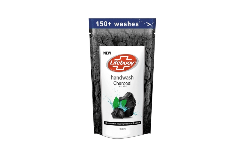  LIFEBUOY HANDWASH CHARCOAL AND MINT 180ML